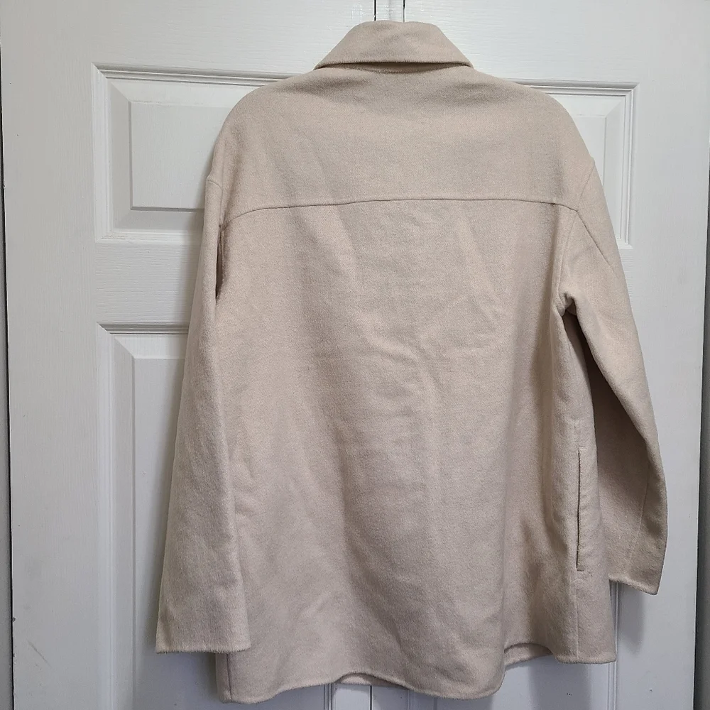 Zara Wool Blend Overshirt Shacket Womens size Small‎